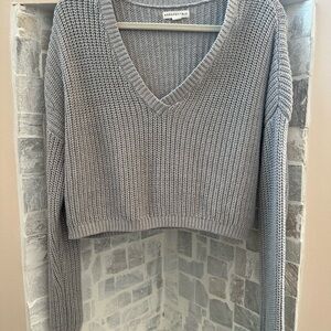 Aeropostale Gray V-Neck Sweater